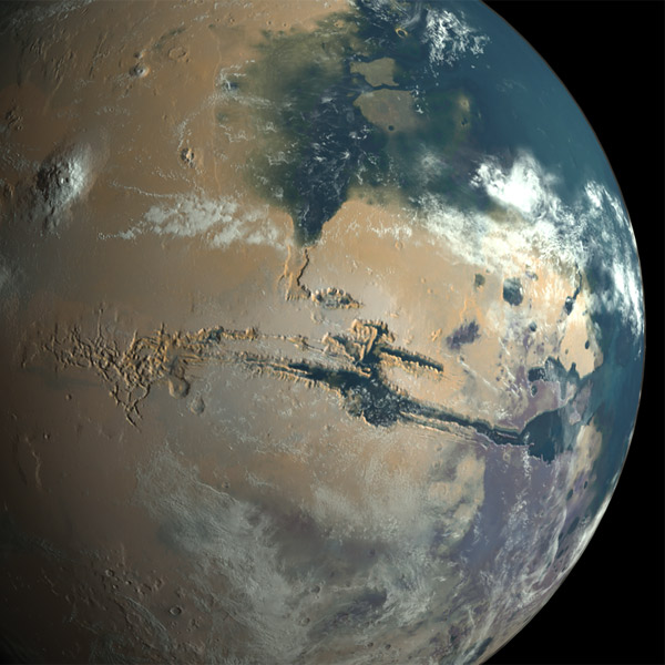Марс, Парниковый эффект на древнем Марсе породил океаны