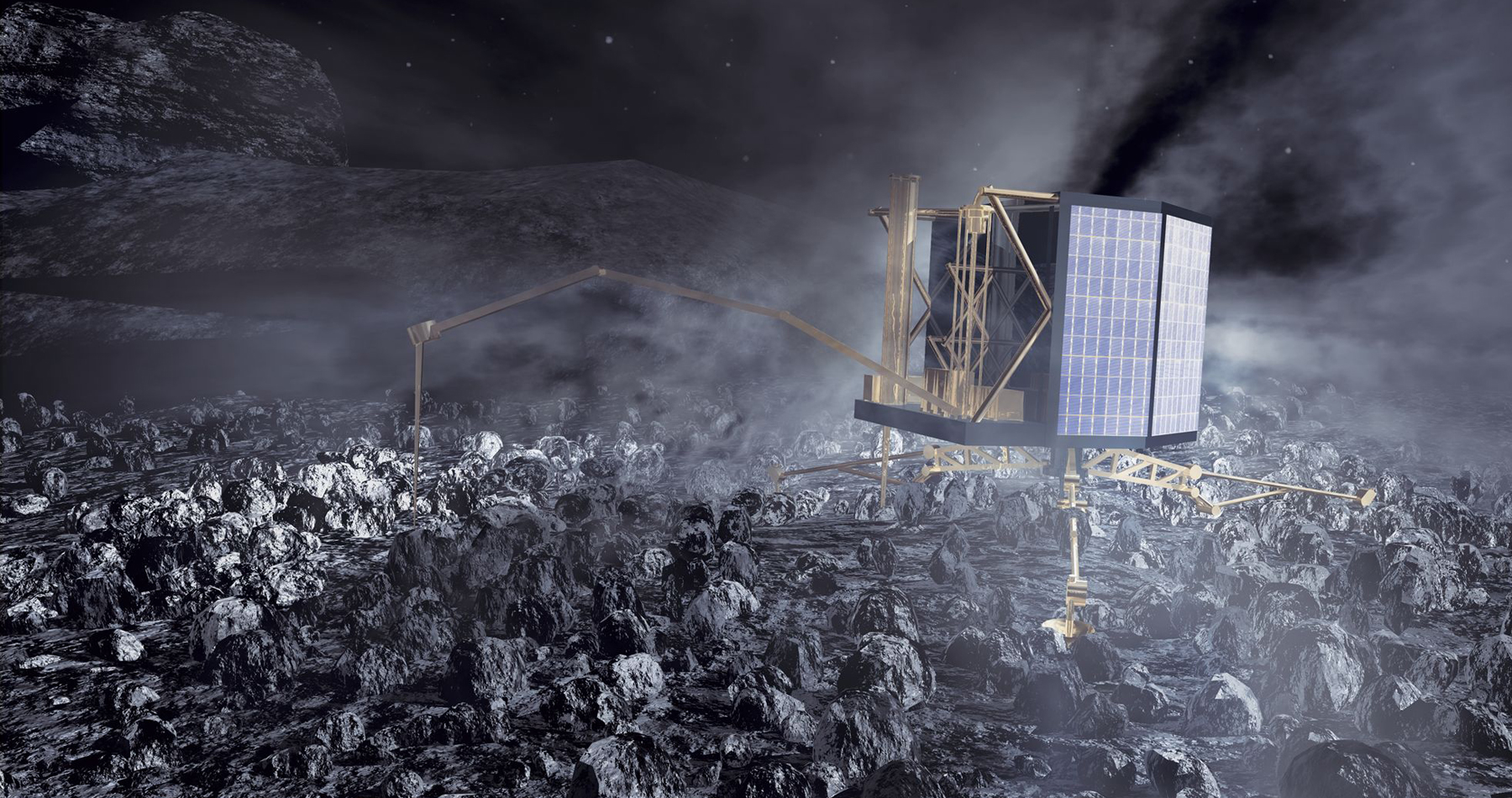 Космический аппарат Rosetta опустится на комету