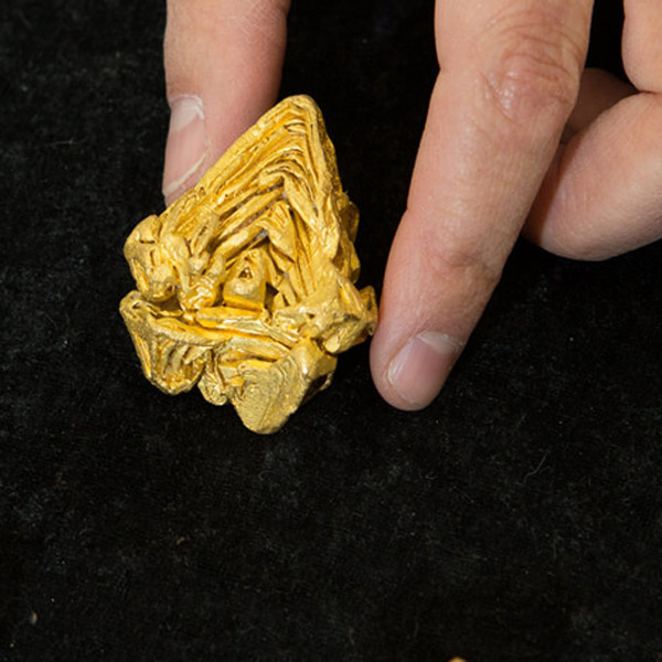 золото,монокристалл,геология, Найден крупнейший в мире золотой кристалл