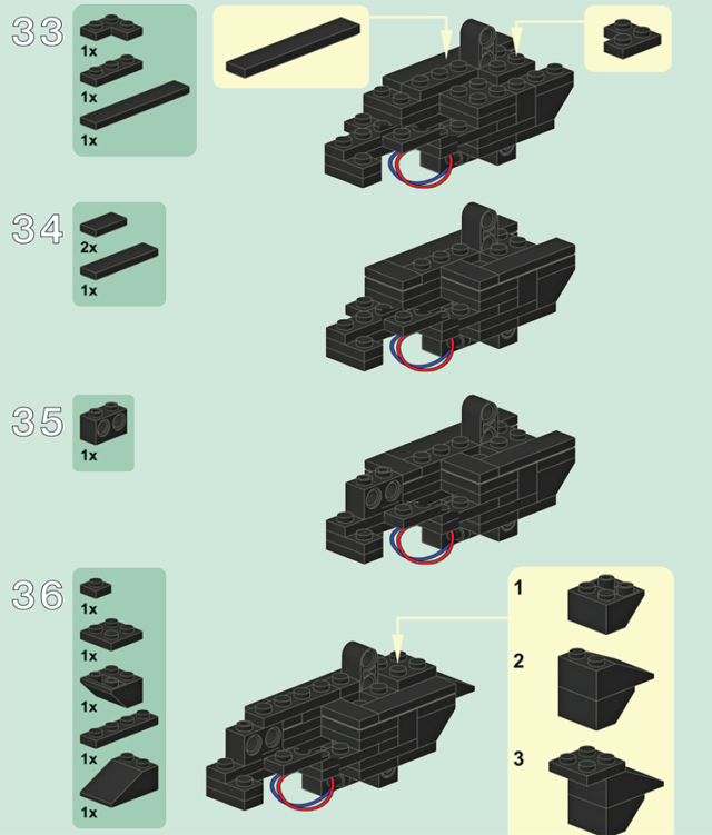 Lego пистолет схема